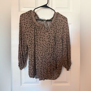 Elegant Women's Leopard Print Blouse